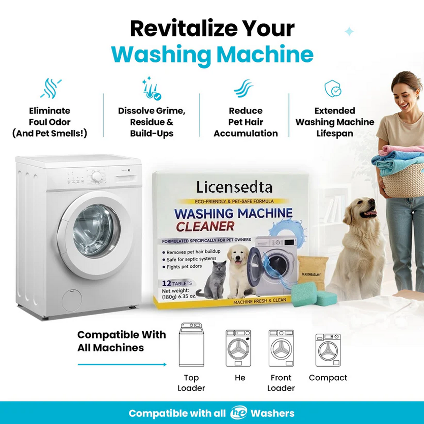 Licensedta® Washing Machine Cleaner