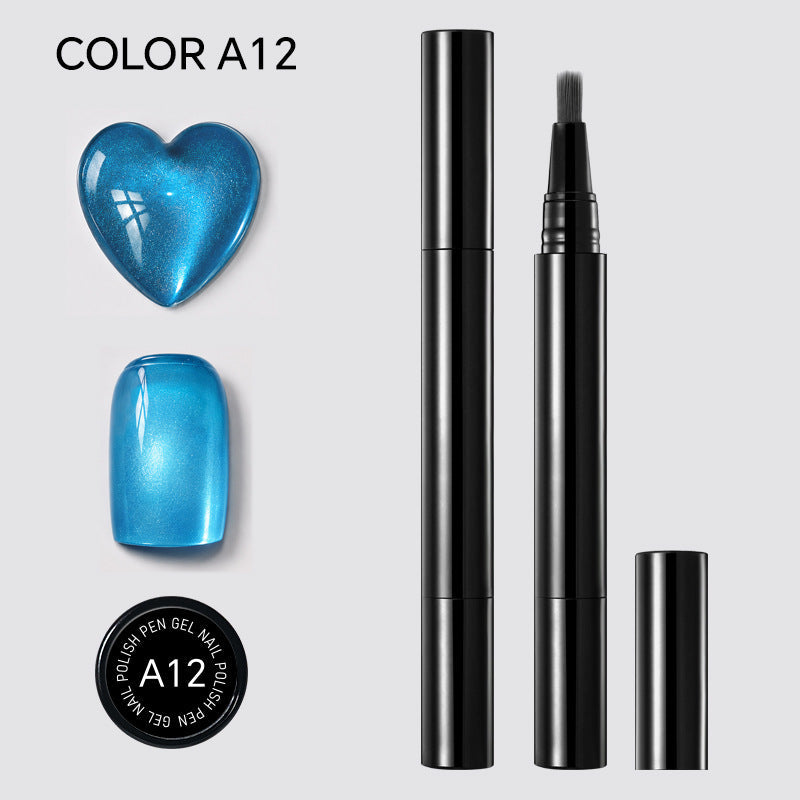 🎨🎨One Step Gel Nail Pen 3-in-1 No Extra Base Top Coat Portable Precise Brush Salon Nail At Home