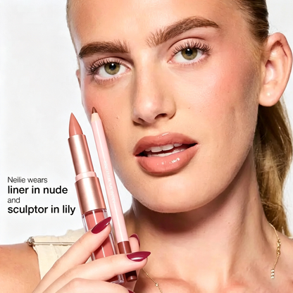 lip sculptor & liner - 3-in-1 lip combo: lip liner, lipstick & lip gloss