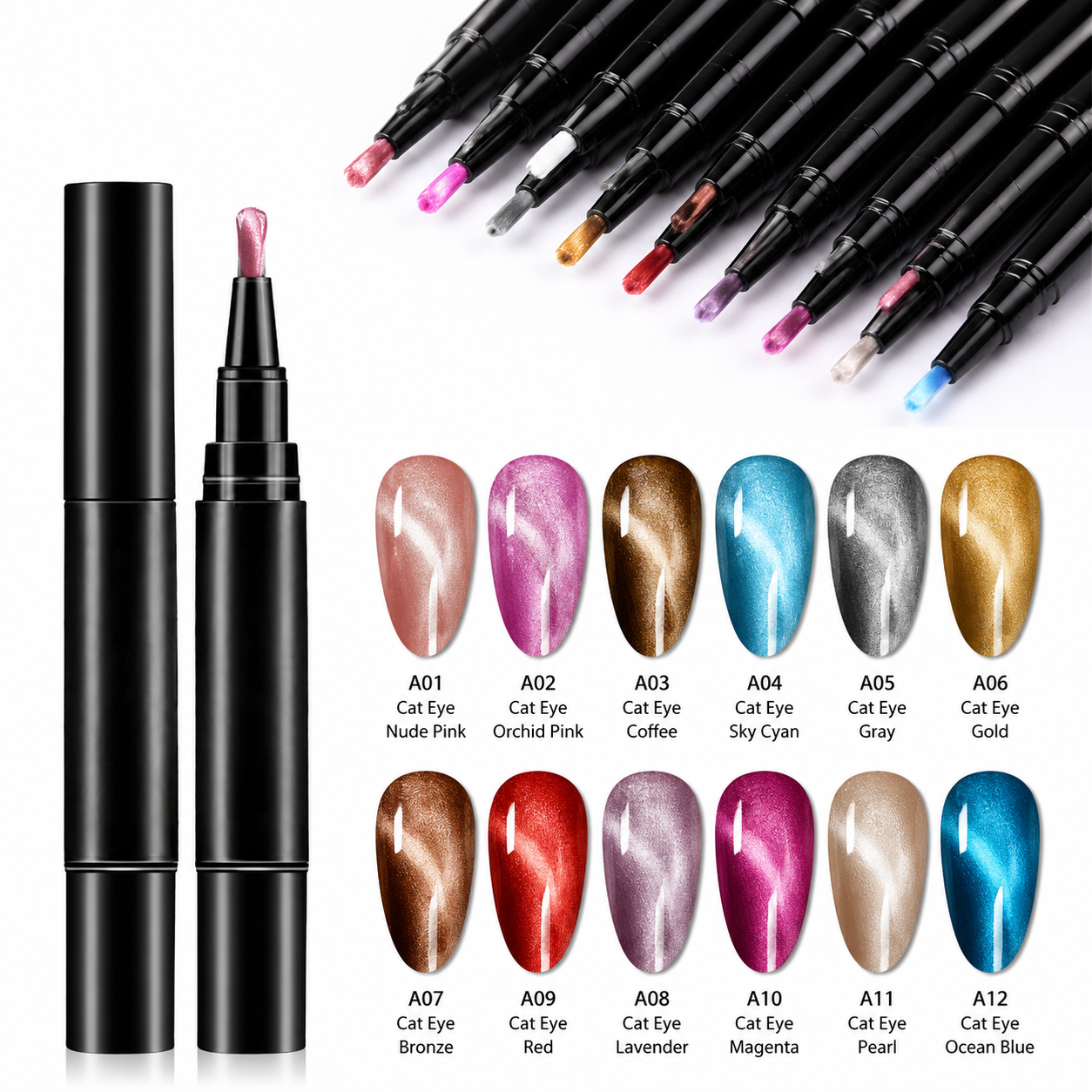 🎨🎨One Step Gel Nail Pen 3-in-1 No Extra Base Top Coat Portable Precise Brush Salon Nail At Home