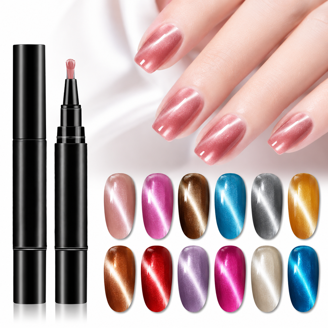 🎨🎨One Step Gel Nail Pen 3-in-1 No Extra Base Top Coat Portable Precise Brush Salon Nail At Home