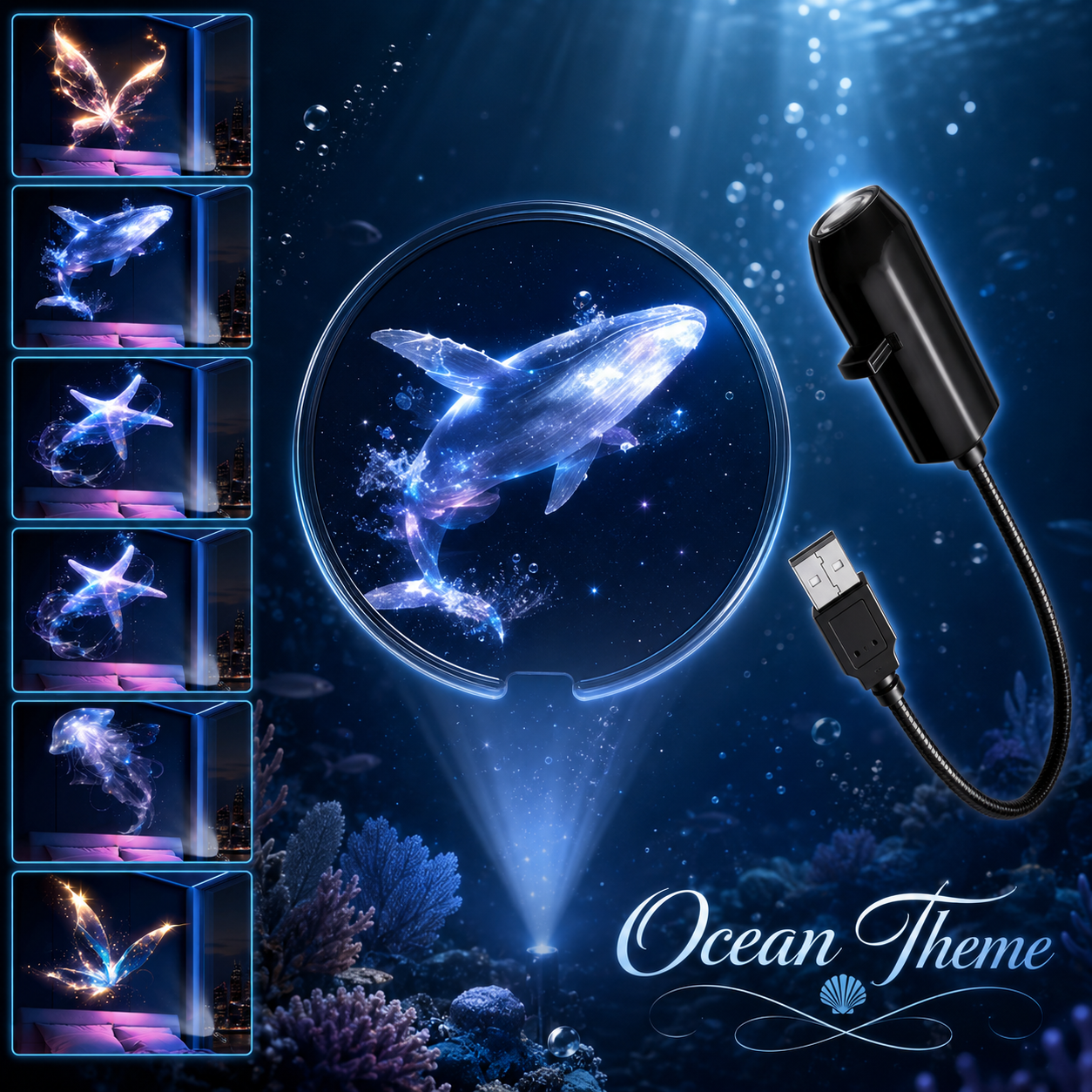 🔥✨ Last Day 50% OFF- Plug-and-Play HD Star Projecto