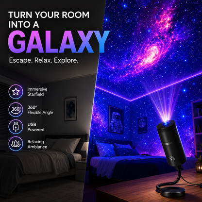 🔥✨ Last Day 50% OFF- Plug-and-Play HD Star Projecto