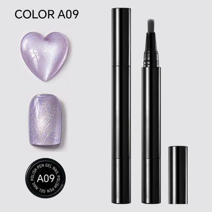 🎨🎨One Step Gel Nail Pen 3-in-1 No Extra Base Top Coat Portable Precise Brush Salon Nail At Home