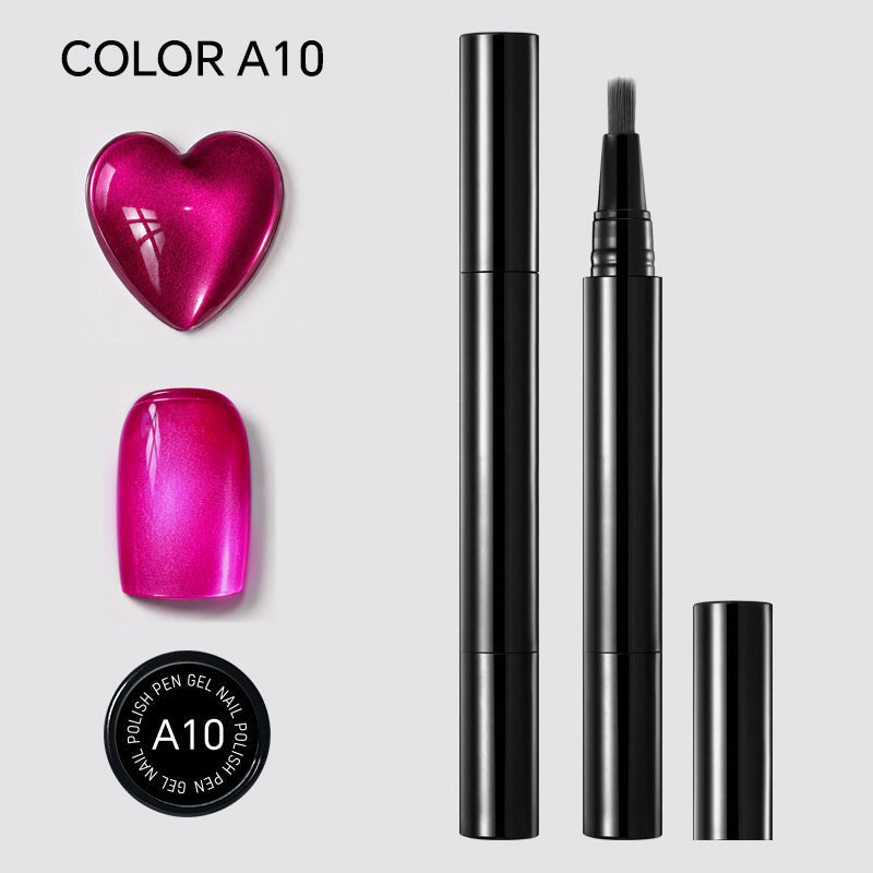 🎨🎨One Step Gel Nail Pen 3-in-1 No Extra Base Top Coat Portable Precise Brush Salon Nail At Home
