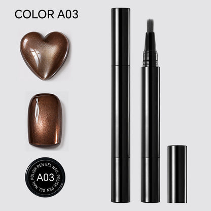 🎨🎨One Step Gel Nail Pen 3-in-1 No Extra Base Top Coat Portable Precise Brush Salon Nail At Home