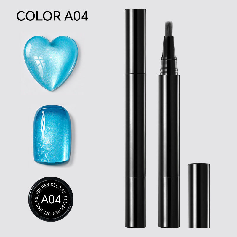 🎨🎨One Step Gel Nail Pen 3-in-1 No Extra Base Top Coat Portable Precise Brush Salon Nail At Home