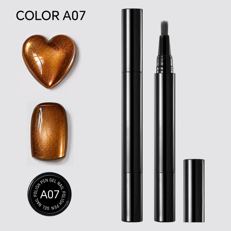 🎨🎨One Step Gel Nail Pen 3-in-1 No Extra Base Top Coat Portable Precise Brush Salon Nail At Home