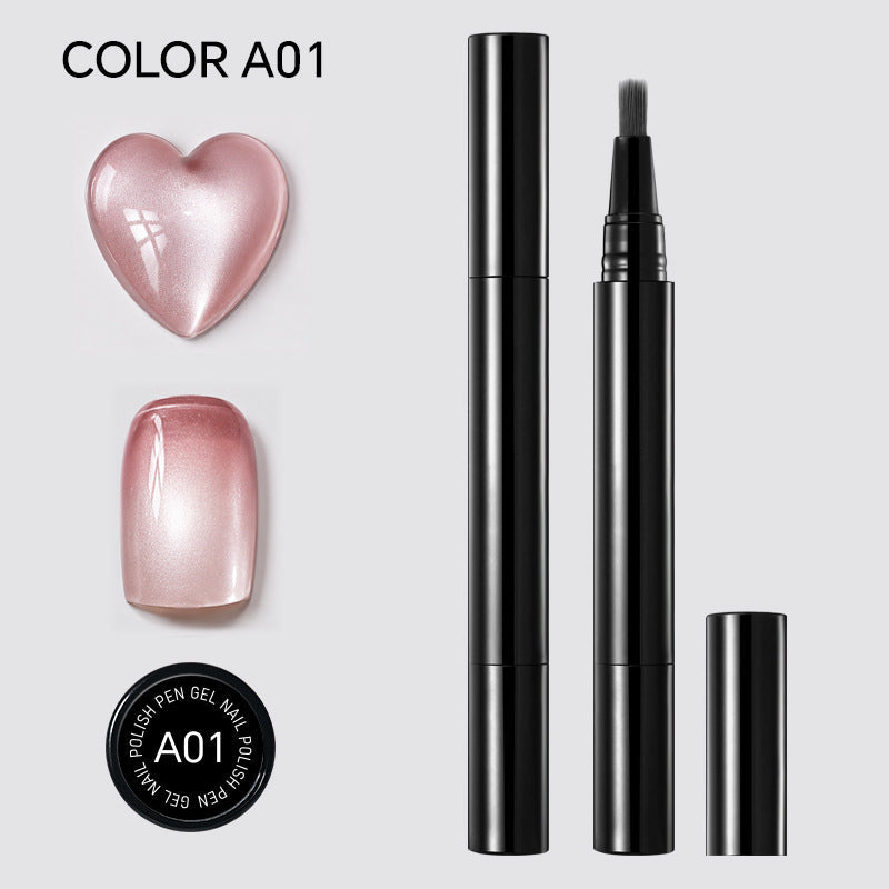 🎨🎨One Step Gel Nail Pen 3-in-1 No Extra Base Top Coat Portable Precise Brush Salon Nail At Home