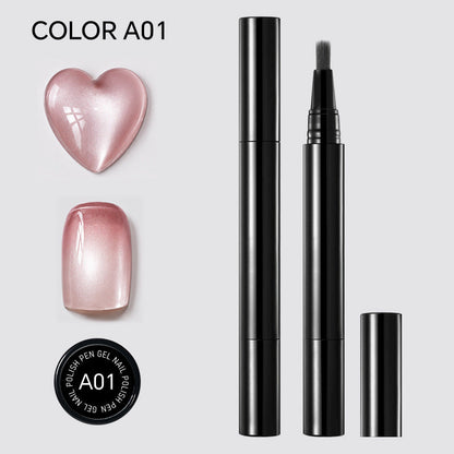 🎨🎨One Step Gel Nail Pen 3-in-1 No Extra Base Top Coat Portable Precise Brush Salon Nail At Home