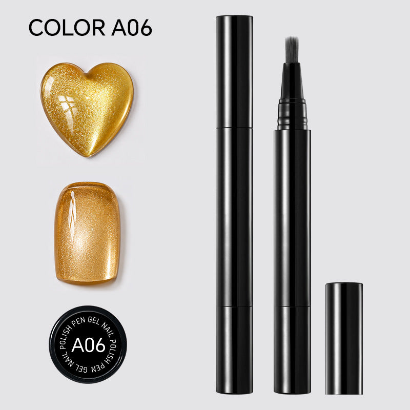 🎨🎨One Step Gel Nail Pen 3-in-1 No Extra Base Top Coat Portable Precise Brush Salon Nail At Home