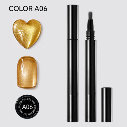 🎨🎨One Step Gel Nail Pen 3-in-1 No Extra Base Top Coat Portable Precise Brush Salon Nail At Home