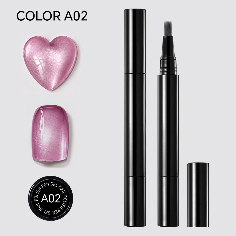 🎨🎨One Step Gel Nail Pen 3-in-1 No Extra Base Top Coat Portable Precise Brush Salon Nail At Home